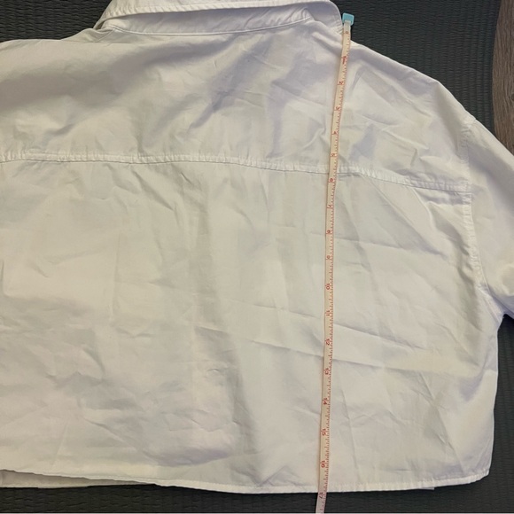 Zara Cotton Double Pocket Cropped Shirt - Picture 12 of 16